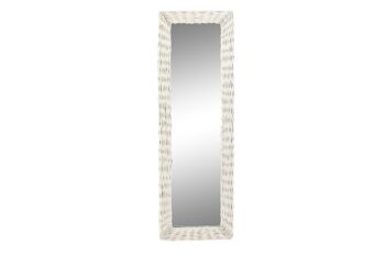 MIROIR VERRE OSIER 43X4X132,5 BLANC TRESSÉ ES198931 1