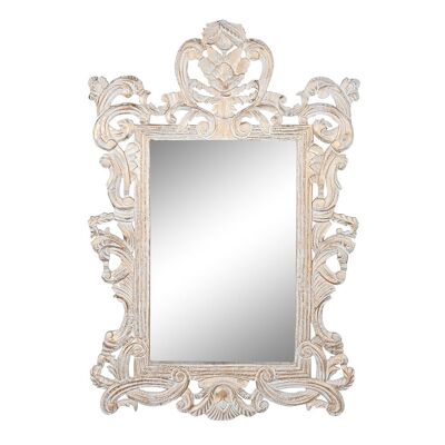 Miroir poignée verre 90x3x135 50x75 Decape blanc ES199401