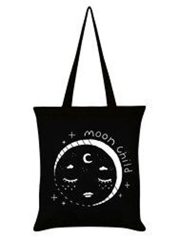 Céleste Lune Enfant Tote Bag Noir