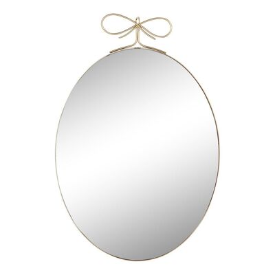Specchio in vetro ferro 45X2,5X70 Oro ES201243