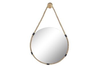 MIROIR VERRE FER 40X3X55 DORÉ ES201244 2