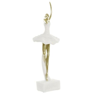 Figura Resina 13,5X12,5X40 Bailarina Cuarzo Blanco FD181259