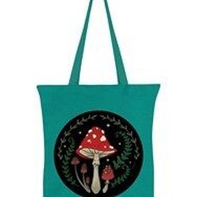 Himmlische Funghi Smaragdgrüne Einkaufstasche