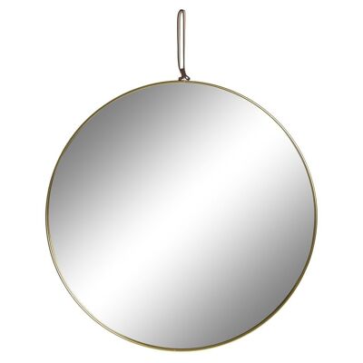 Specchio in metallo 40X1X40 Oro ES203560