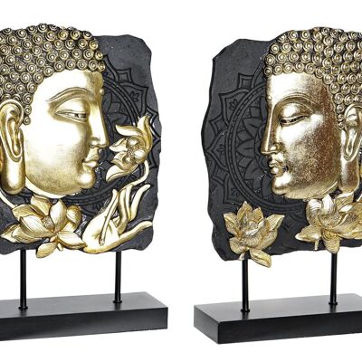 DEKO HARZ MDF 22X8X34,5 BUDDHA 2 SORTIERT. FD195209