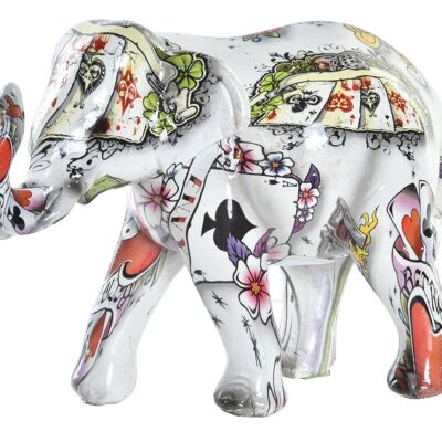 FIGURA RESINA 11X5X9 ELEFANTE BIANCO FD195812