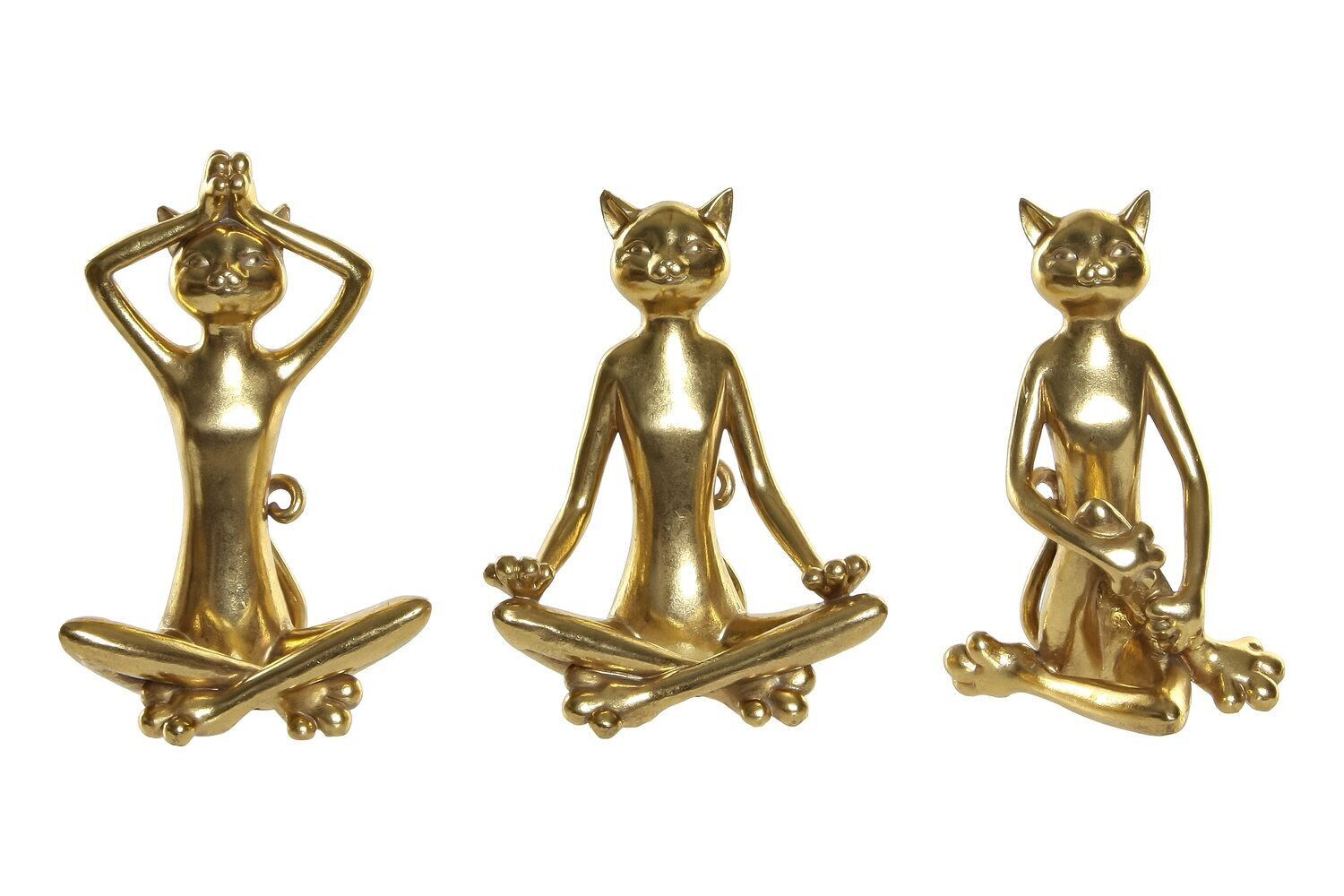 FIGURA IN RESINA 15X12X24 YOGA CAT 3 ASSORTIMENTI. FD190309