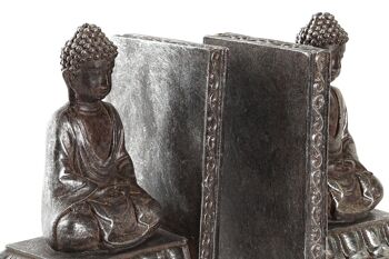 SERRE-LIVRES SET 2 RÉSINE 11,8X8,7X15,5 BOUDDHA FD190733 2