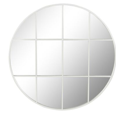 Spiegel aus Eisen, 80 x 2,5 x 80, weißes Fenster, ES204886