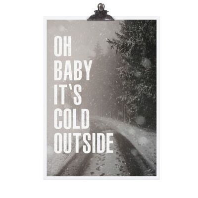 Poster "it's cold outside" - dina3