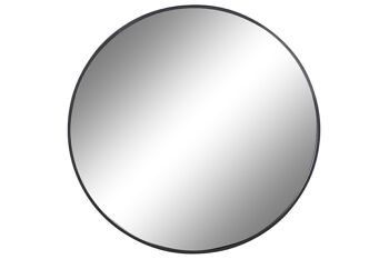 MIROIR EN VERRE FER 80X2X80 NOIR ES204890 1