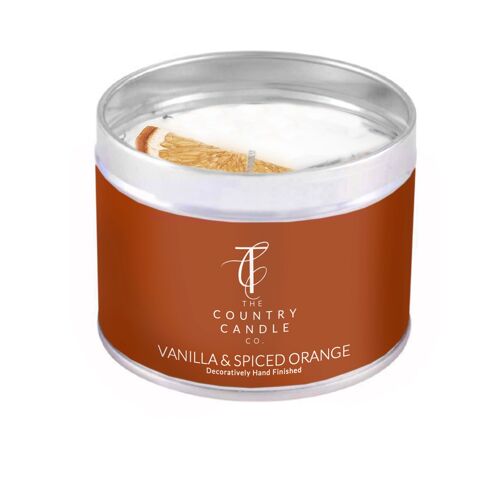 Seasonal Pastels - Vanilla Spiced Orange Tin Candle