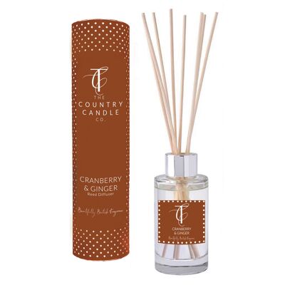 A/W Quintessentials - Cranberry & Ginger 100ml Rattanstäbchen-Diffusor