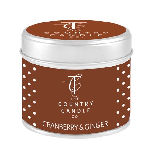 A/W Quintessentials - Cranberry & Ginger Tin Candle
