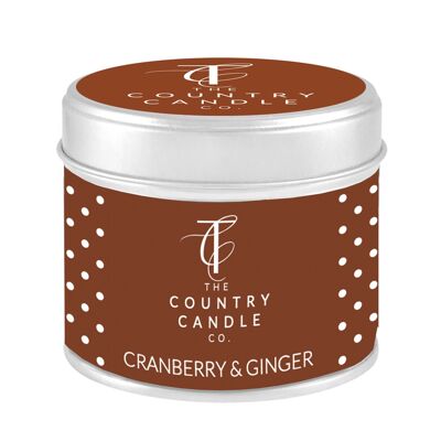 Cranberry & Ginger Quintessential Tin Candle