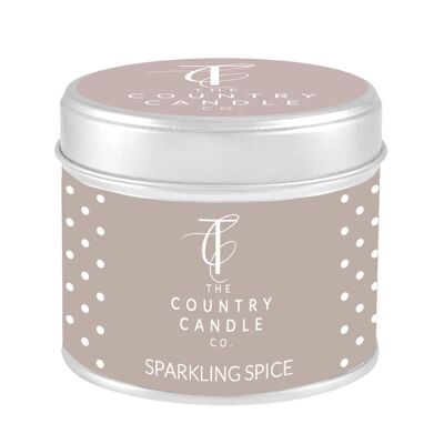 Sparkling Spice Quintessential Tin Candle