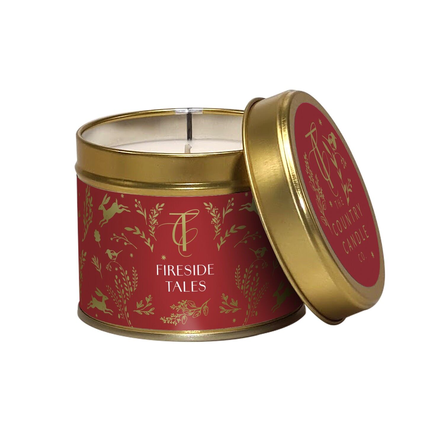 BOSCO INCANTATO-Candela in latta Fireside Tales