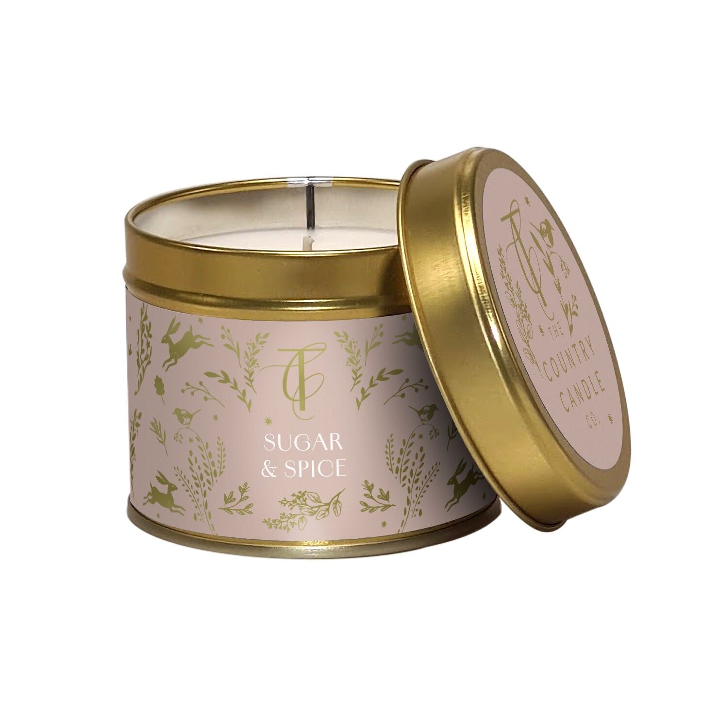 ENCHANTED WOODLAND-Candela in latta con zucchero e spezie