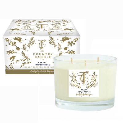 The Enchanted Woodland  - Fresh Footprints 3 Wick Candle
