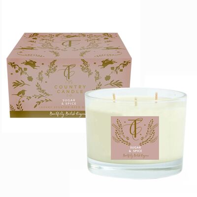 The Enchanted Woodland  - Sugar & Spice 3 Wick Candle