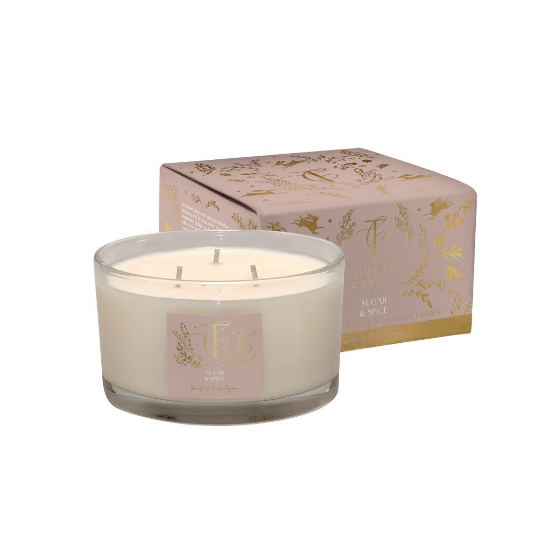 BOSCO INCANTATO - Candela a 3 stoppini Sugar & Spice