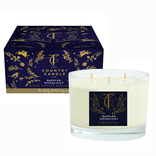 The Enchanted Woodland  - Dappled Moonlight 3 Wick Candle