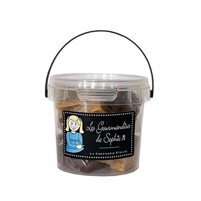 Candies - Mini bucket Caramels (chocolate / vanilla)