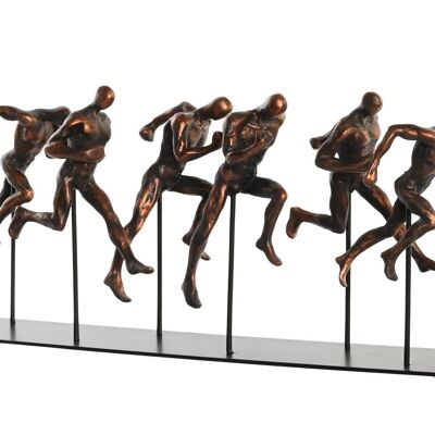 FIGURE RESIN METAL 43X11,5X19 COPPER ATHLETES FD203234