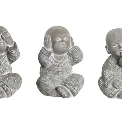 CEMENT FIGURE 6.5X6.5X9.5 BUDDHA 3 ASSORTMENT. FD206076