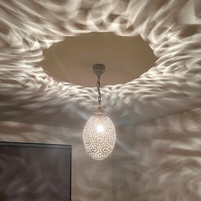 Moroccan Egg Shape Pendant Ceiling Lamp