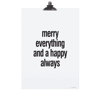 Poster "merry everything" - dina3