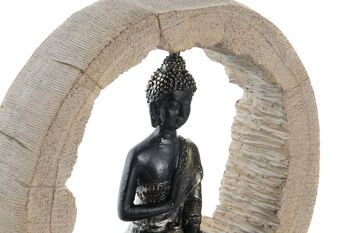 FIGURINE EN RÉSINE 20.5X6X18.5 TRONC DE BOUDDHA 2 ASSORTIMENTS. FD203285 2