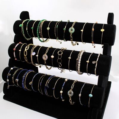 Best seller kit 36 multicolor stainless steel Christmas bracelets