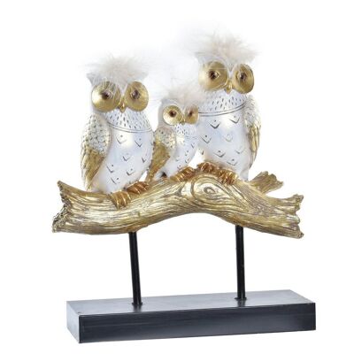 FIGURE RESIN 24X9X26 OWLS GOLDEN TRUNK FD195837