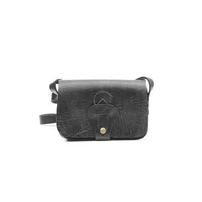 Noah Black Leather Handbag