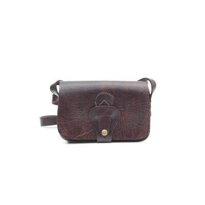 Noah Chocolate Leather Handbag