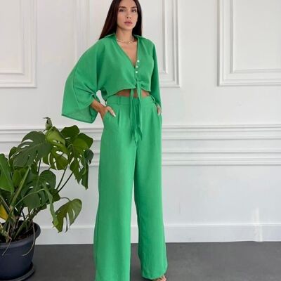 Completo camicia e pantalone verde - PONT