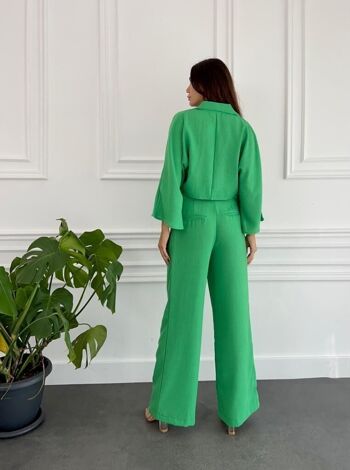 Ensemble chemise et  pantalon vert - PONT 2