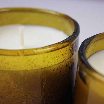 Brown Kessy Glass Candle