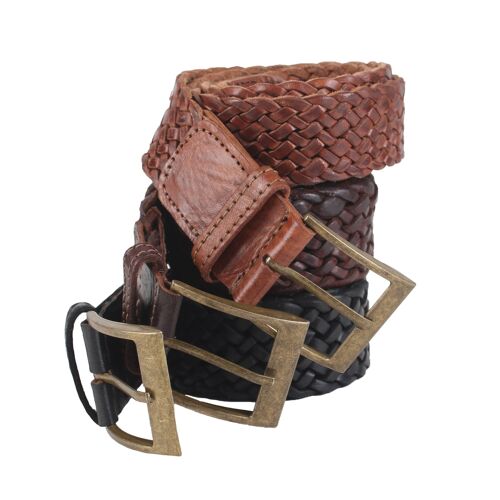 Woven Leather Belt