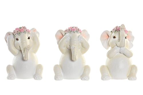 Figura Resina 6X6,5X10 Elefante 3 Surt. FD203770