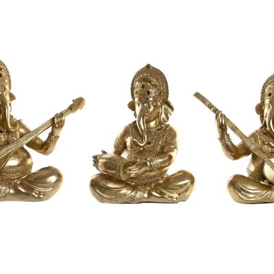 FIGURINE EN RÉSINE 31X15.5X30 GANESHA 3 ASSORTIMENTS. FD199222