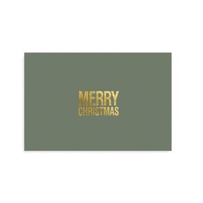 POSTCARD "MERRY CHRISTMAS GREEN", Stück