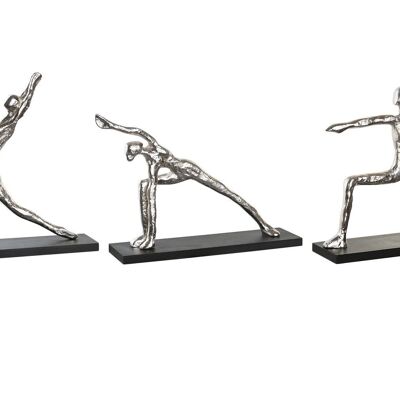 FIGURA ALLUMINIO MDF 33X10X35 YOGA 3 ASSORTITI. FD204432