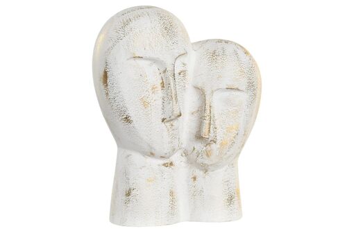 Figura aluminio 23x10x30 caras blanco FD204477