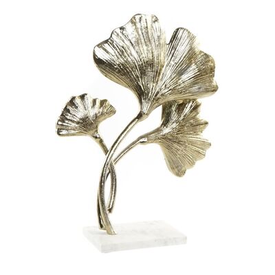 MARMORFIGUR AUS ALUMINIUM 30X10X44 GINKO GOLDEN FD199629