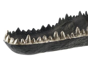 FIGURINE ALUMINIUM 55X26X39 CROCODILE BICOLORE FD201006 4