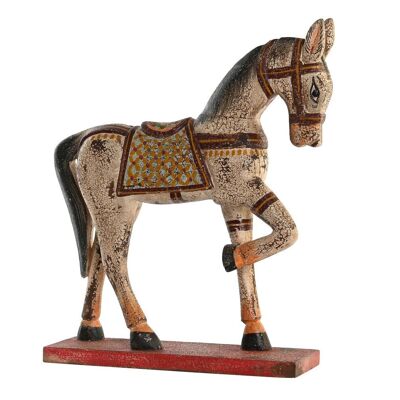 FIGURA MANGO HIERRO 35X10X42 CABALLO ENVEJECIDO FD201907