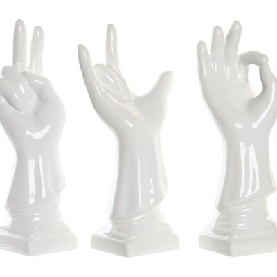 STONEWARE FIGURE 7X7X25 HAND 3 ASSORTMENTS. FD202391