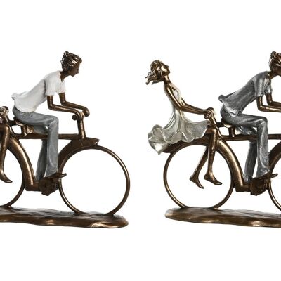 FIGURA RESINA 27X9,5X23 BICI PAREJA 2 SURT. FD205483